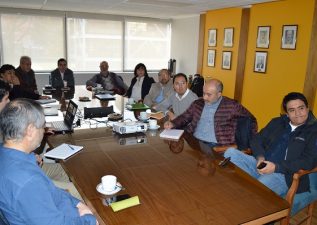 Directivos del Programa Expande Minería visitaron la FI UdeC para conocer sobre proyectos e investigaciones en el área