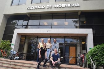 En la elaboración de hormigón con residuos se enfocaron durante tres meses estudiantes de la Universidad de Windesheim