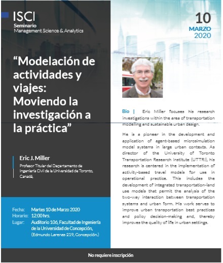 “Modelación de actividades y viajes: Moviendo la investigación a la práctica”