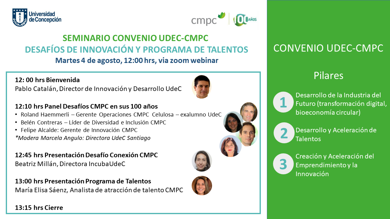 Seminario Web Convenio UdeC-CMPC