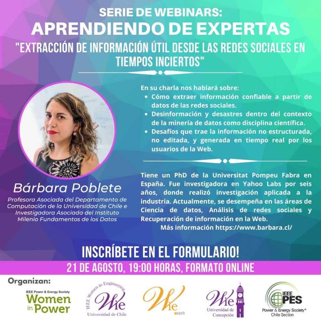 Aprendiendo de Expertas: «Extracción de información útil desde las redes sociales en tiempos inciertos»