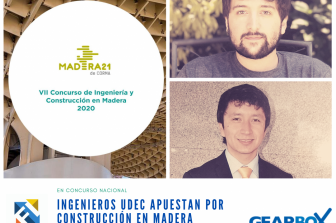 Ingenieros participan en concurso Madera 21 con el apoyo de Gearbox y de la Unidad I+D de la FI UdeC