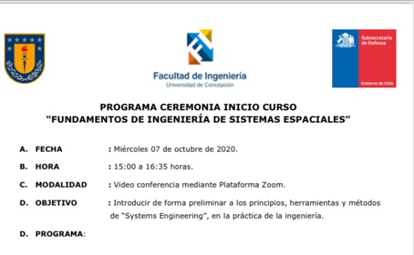 Curso Fundamentos de Ingeniería de Sistemas Espaciales
