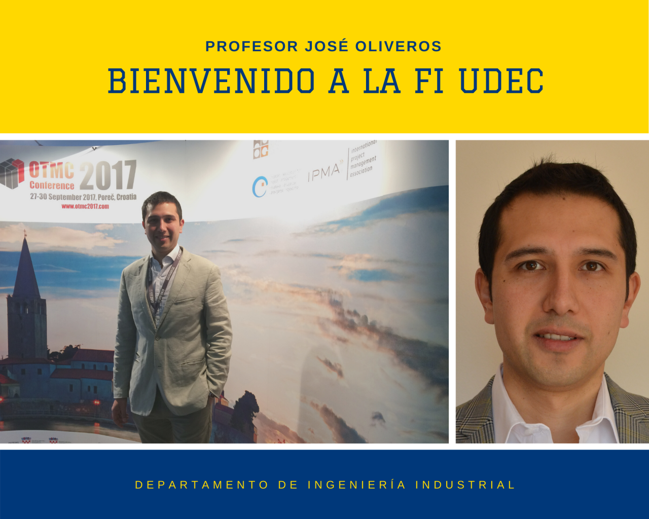 José Oliveros, nuevo académico del DII: “Me motivó este nuevo concepto de académico”
