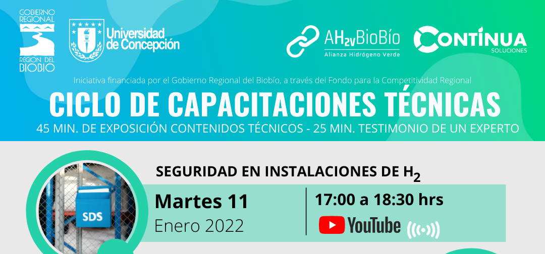 4to Ciclo de capacitaciones técnicas Alianza Estratégica Hidrógeno Verde para el Biobío