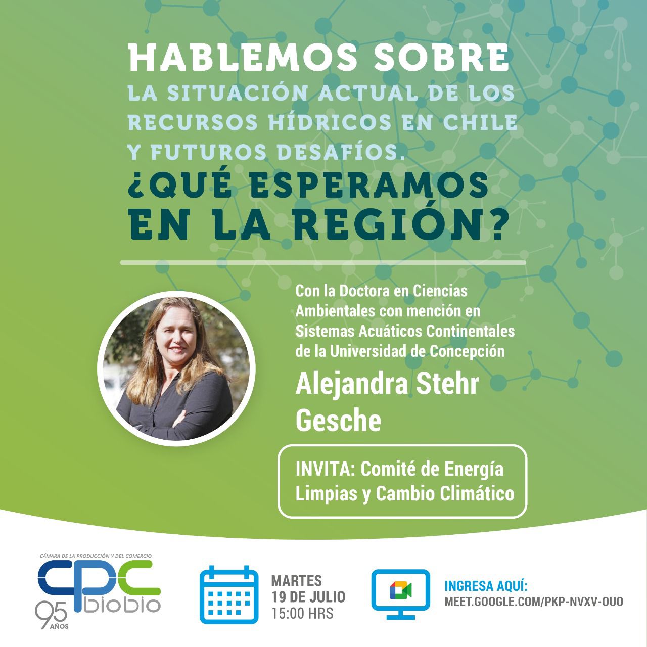 “Hablemos sobre la situación actual de los recursos hídricos en Chile y futuros desafíos ¿Qué esperamos en la región?”