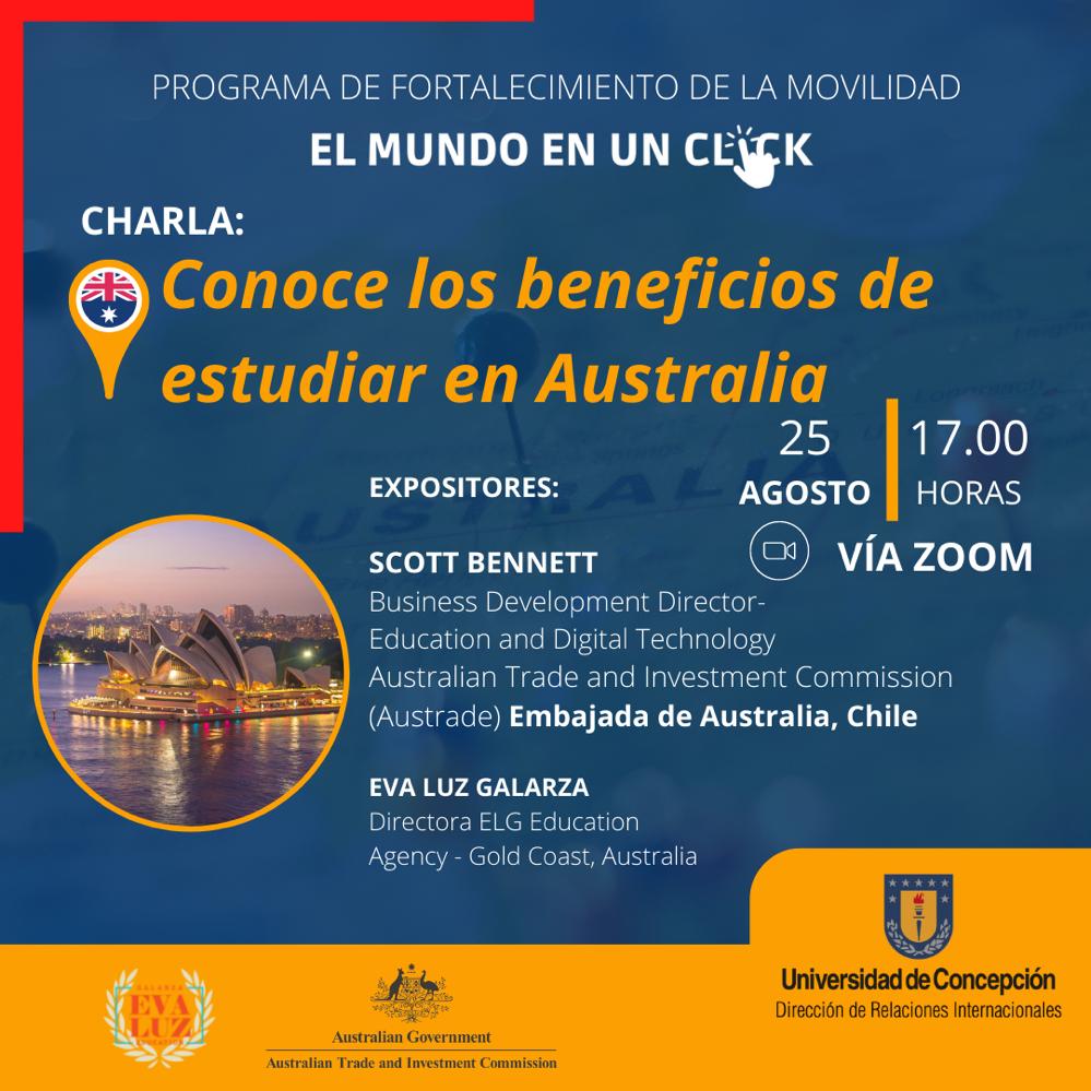 Charla: “Conoce los beneficios de estudiar en Australia”