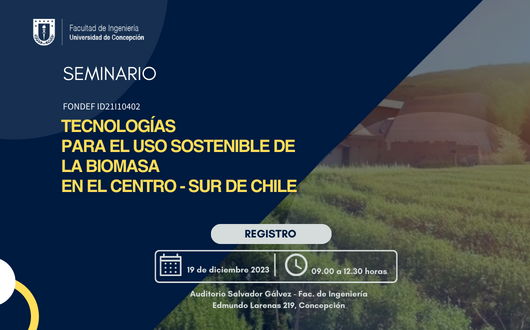 Tecnologías para el uso sostenible de la biomasa en el centro sur de Chile