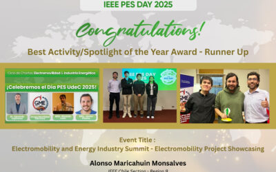 Capítulo Estudiantil IEEE PES UdeC obtiene reconocimiento internacional en el PES Day 2025