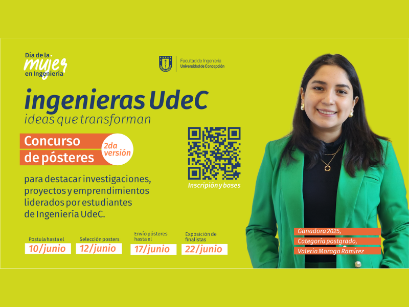 Ingeniería UdeC invita a participar en concurso de pósteres para destacar el talento de sus estudiantes