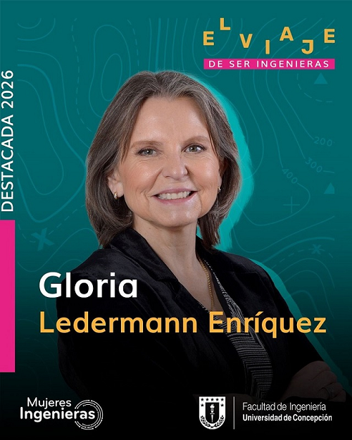 Gloria Ledermann es reconocida en campaña nacional que releva el aporte femenino a la ingeniería