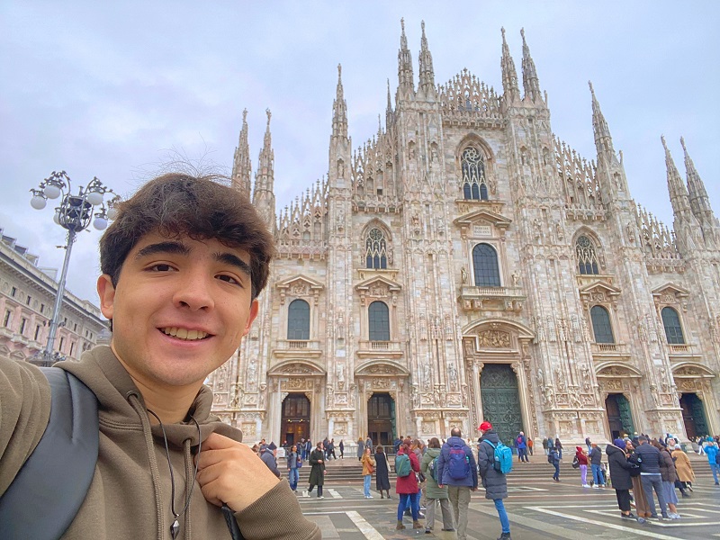 Walter Zárate y su semestre en Milán: aprender ingeniería desde otra realidad